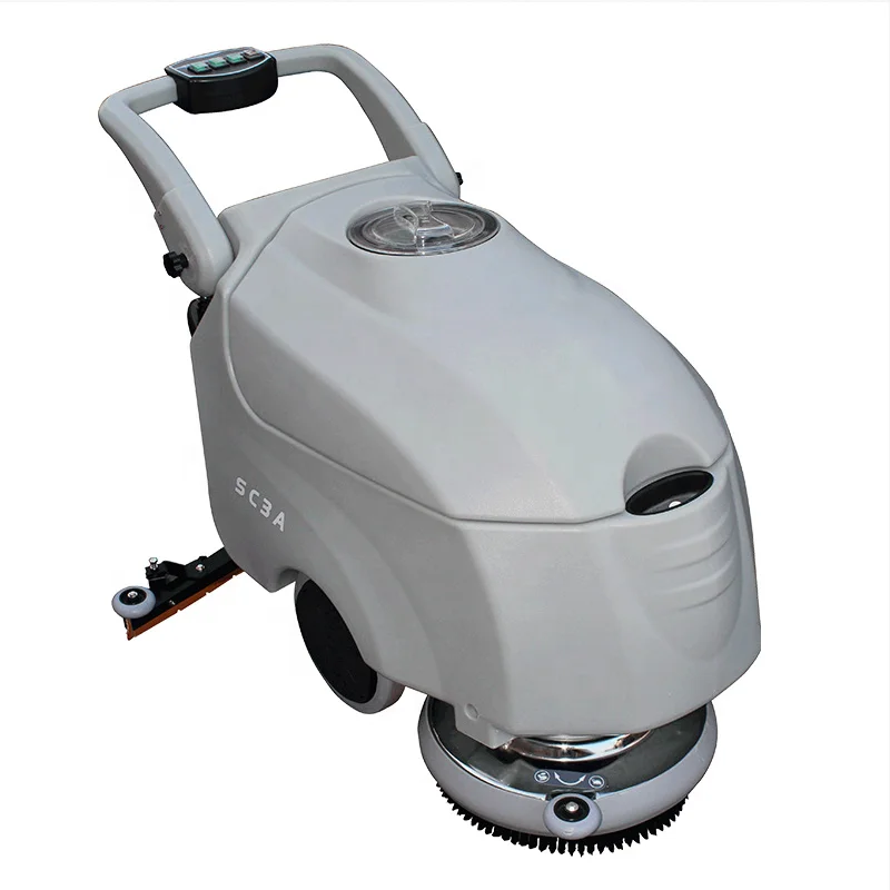Home Modern Intelligent Cleaning Handheld Hard Cordless Auto Battery Operated Manual Floor Scrubber Dryer With Squeegee Width