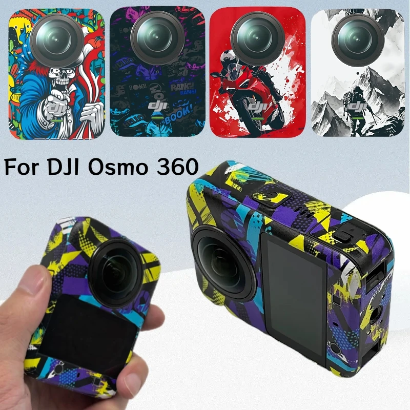 PVC Graffiti Protection Stickers For DJI OSMO 360 Full Coverage Anti-scratch Protective Decals For Osmo 360 Camera Accessories