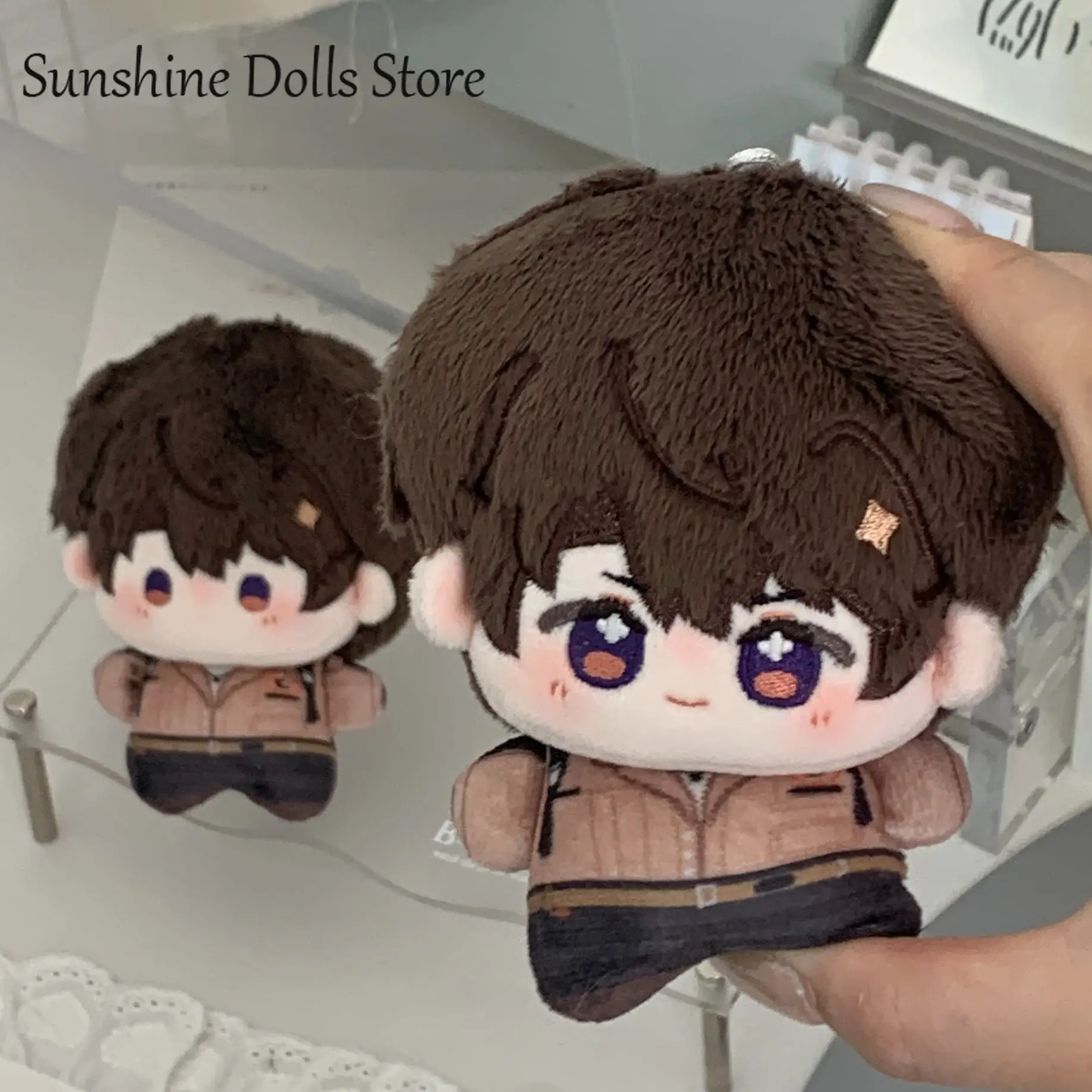 

Anime Caleb Sylus Xavier Zayne Rafayel Love and Deepspace 10CM Body Mini Plush Doll Plushie Figure Keychain Bag Pendant Gift