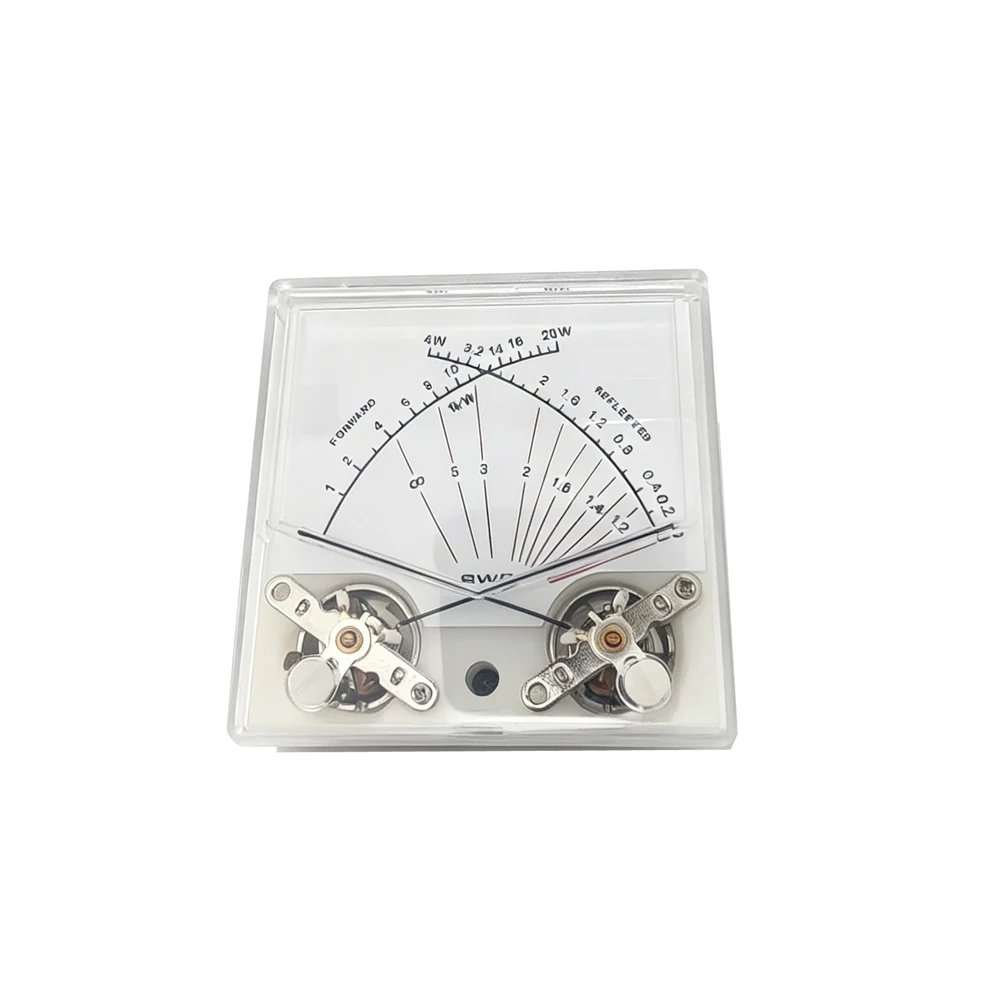 Analog SWR Watt Meter Head 4W/20W Standing Wave Power Gauge RF Power Tester For Ham Radio Transceiver Two Way Radio