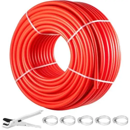 500FT 1 Inch Red PEX Pipe - Non-Oxygen Barrier Flexible Tubing for rv , Plumbing & Radiant Heating Applications