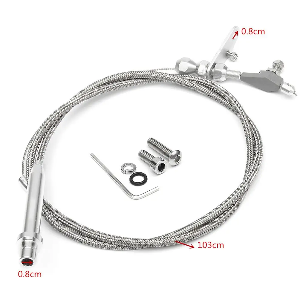 Gas Throttle Cable Stainless Steel Accelerator Detent for GM TH350 Transmission Gear System Upgrade view 3