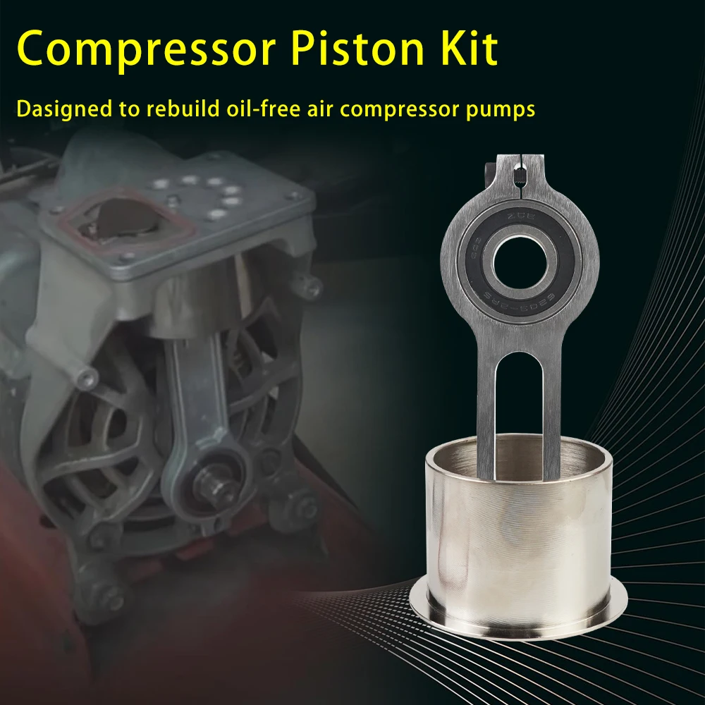 KK-4835 A02743 Compressor Piston Connecting Rod Kit For Craftsman Devildiss Dewalt Porter Cable Oil Free Air Compressor Pump