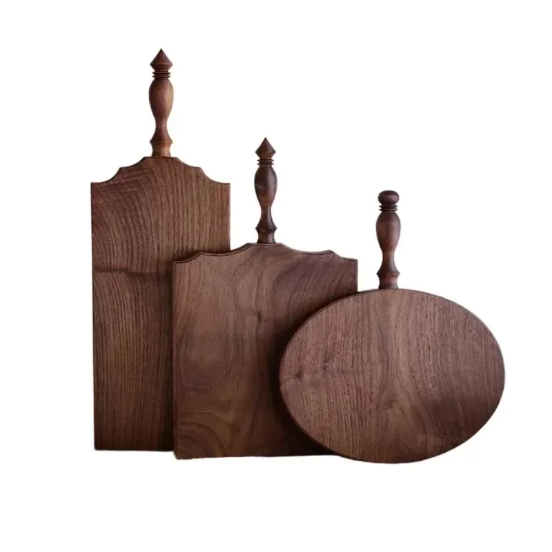 French Vintage Bread Board, Premium Black Walnut, Handmade Natural Texture, Durable Polished Smooth, No Rough Edges