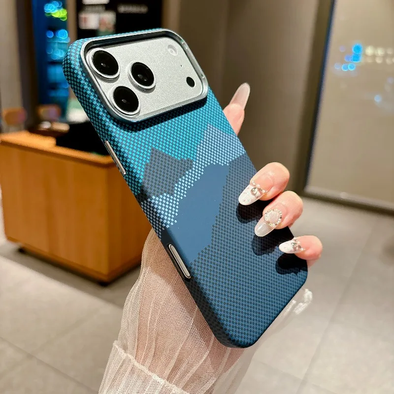 Carbon Fiber-Texture MagSafe Case for iPhone product image