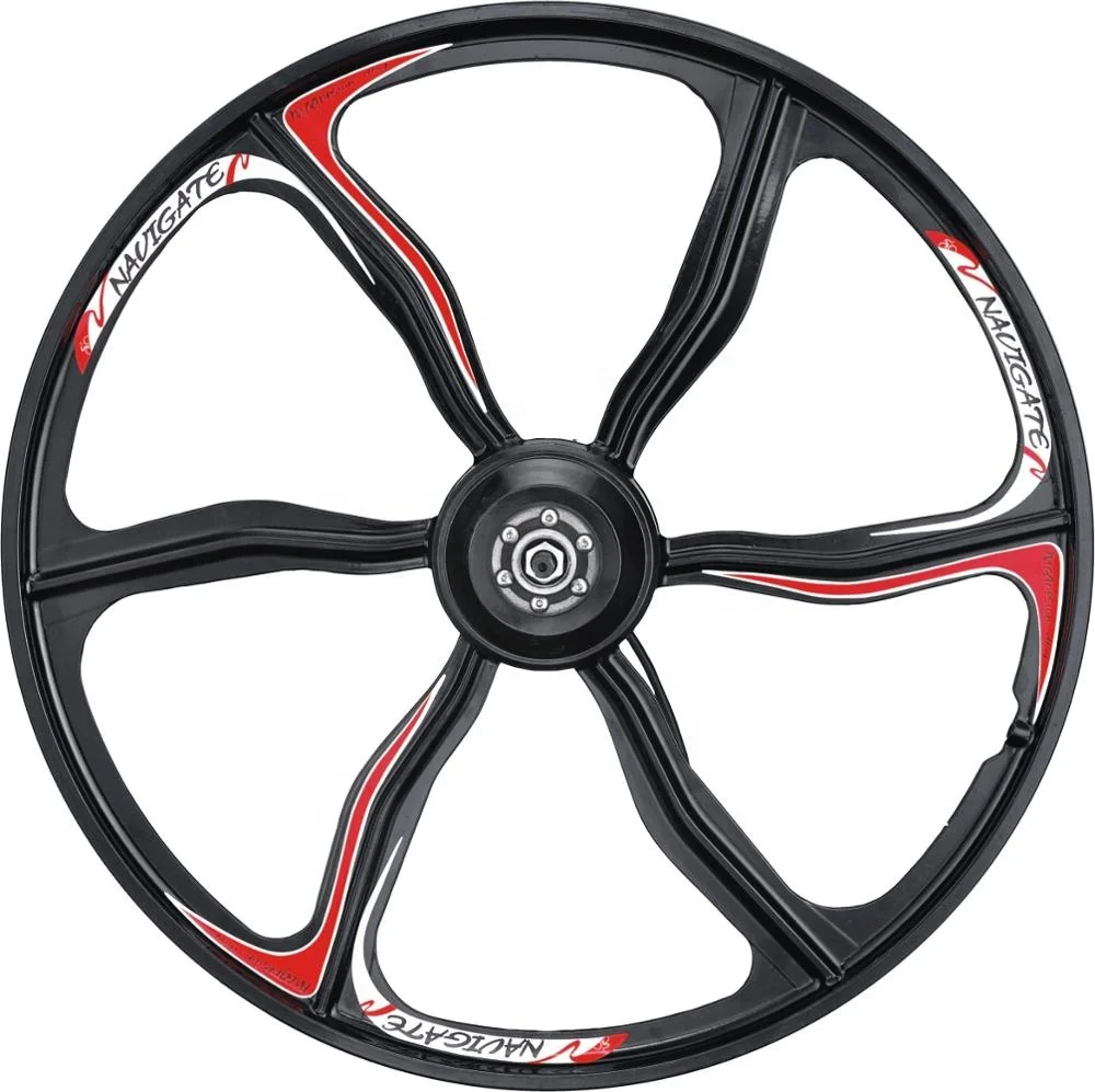 

26inch 6 Spoke Blade Lightest Strongest Magnesium Alloy Bicycle Wheels For Electric Mountain Bike