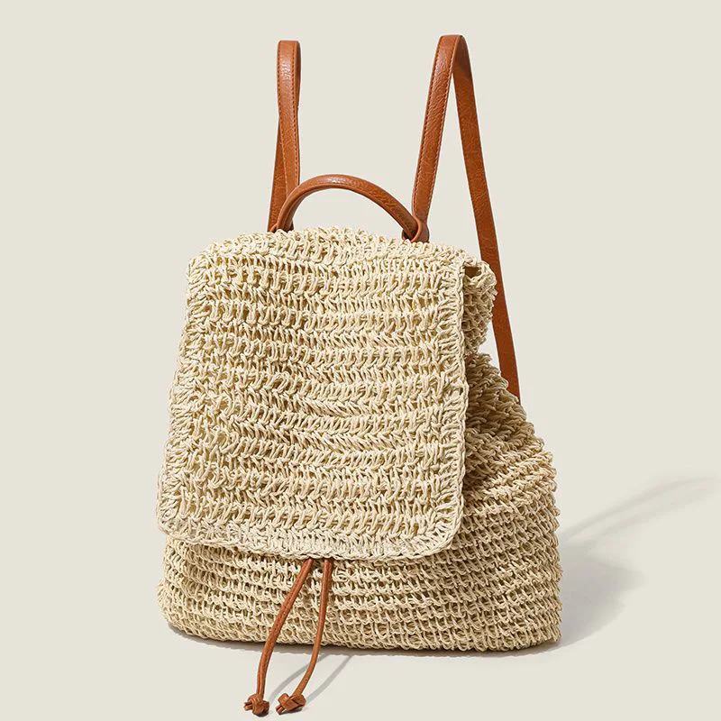 New Handmade Woven Backpack Fashionable and High-quality Women's Backpack Casual and Versatile Large Capacity Women's Backpack