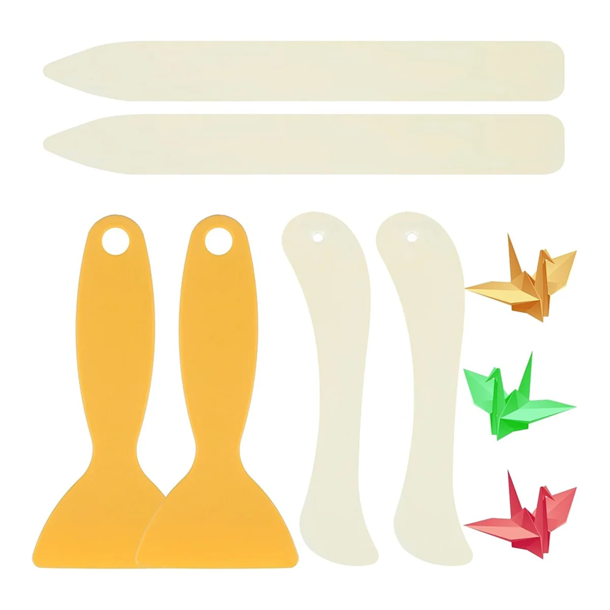 

ABGV Bone Folder Tool, Paper Folding Tools,Plastic Bone Folder Paper Creaser,for Making Paper Crafts Quilting Leathercraft