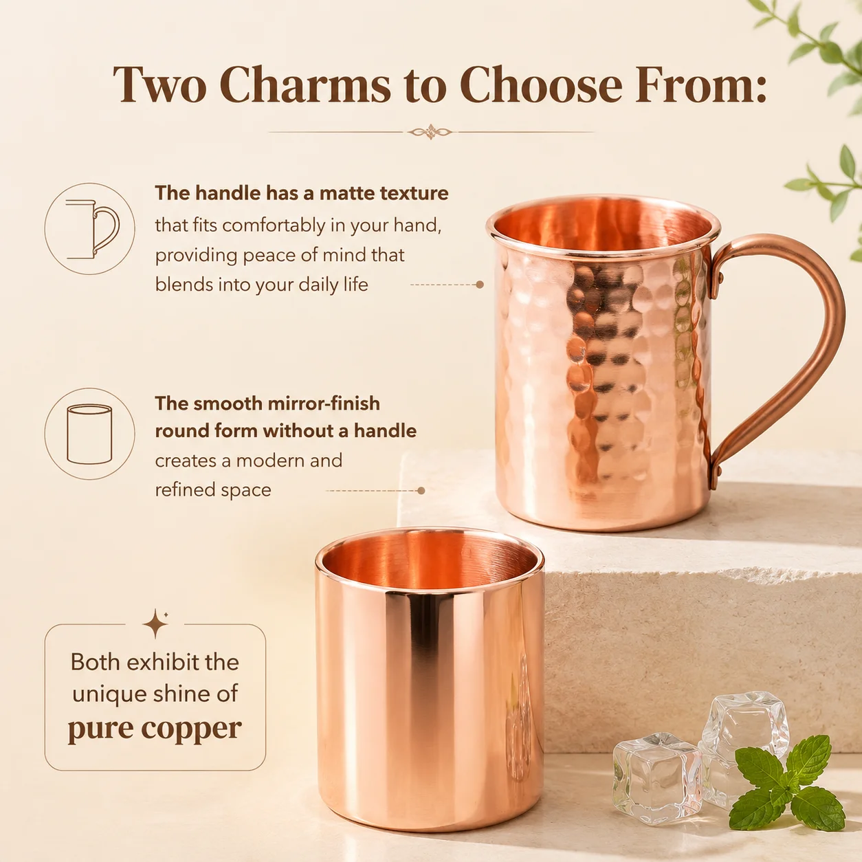 400ml Vintage Copper Cup Hand Hammered Finish Authentic and Strong Riveited Handle Breakfast Milk Coffee Mug Handcrafted Tea