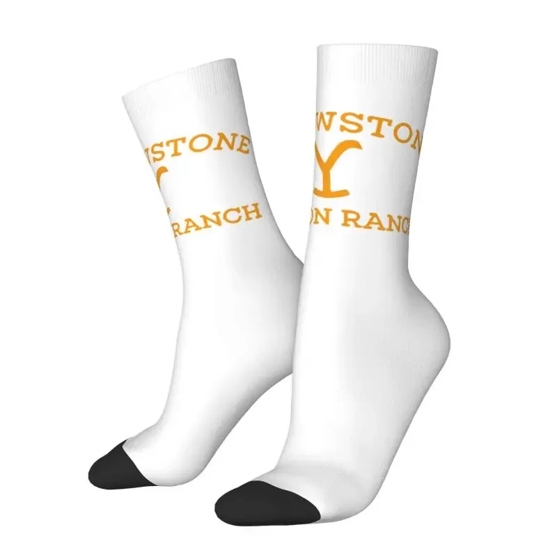 Yellowstone Dutton Ranch Dress Socks Mens Womens Warm Funny Novelty Crew Socks