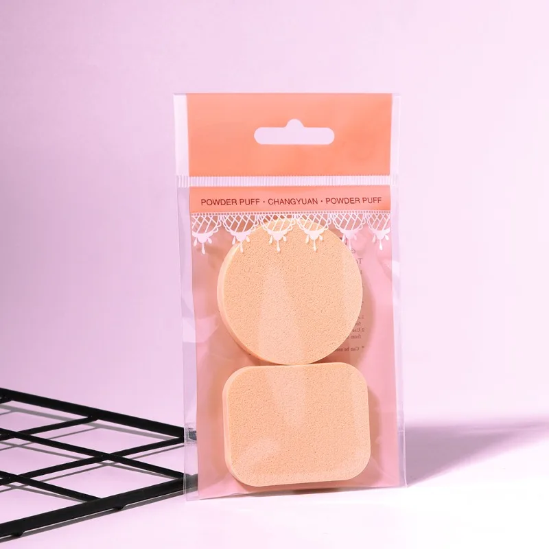 

2Pcs/Set Facial Powder Foundation Puff Professional Round Shape Portable Soft Cosmetic Puff Makeup Foundation Sponge Beauty Tool