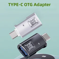 Type-c Cell Phone OTG 2-in-1 Adapter Support PD10W Charging Compatible with Multi-device Data Transfer