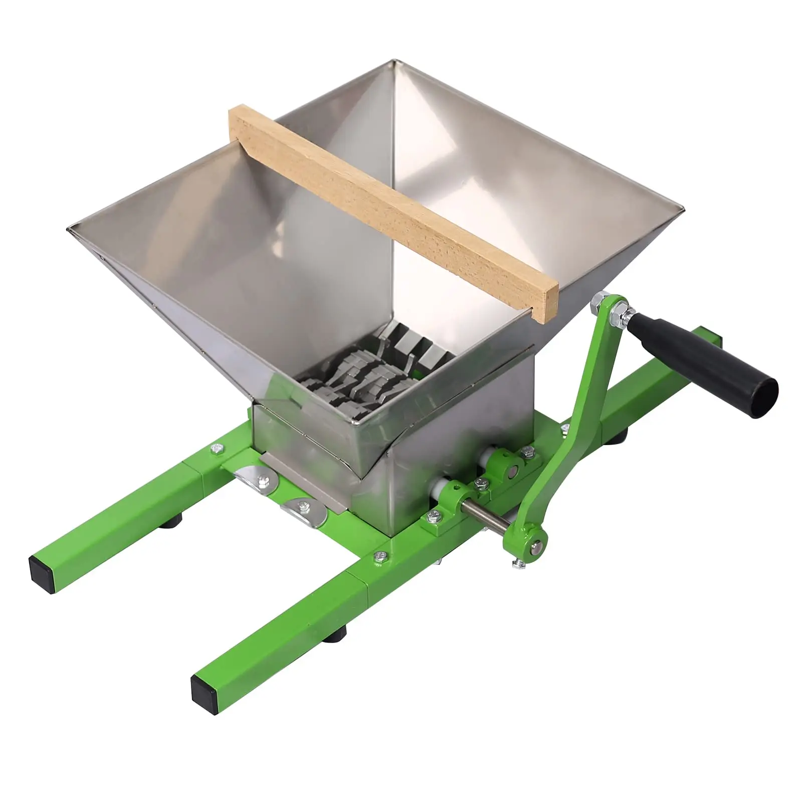 Fruit and Apple Crusher, 7L/1.8 Gallon Manual Juicer Grinder, Portable Fruit Scratter Pulper for Wine and Cider Pressing