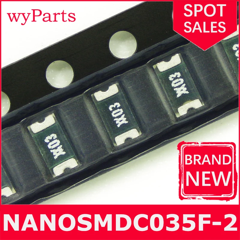 50 Pcs/lot NANOSMDC035F-2 BRAND NEW PTC RESET FUSE 16V 350MA 1206