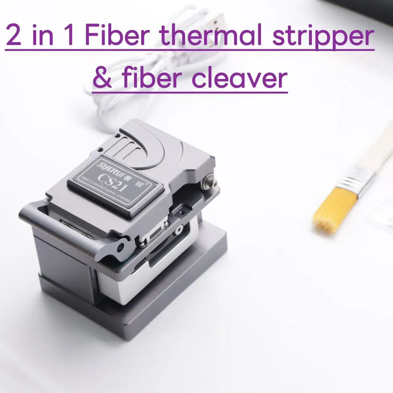 

Высококачественный инструмент для зачистки и прибор для зачистки волокна CS21 2-в-1 для зачистки волокна с многофункциональным зажимом опционально