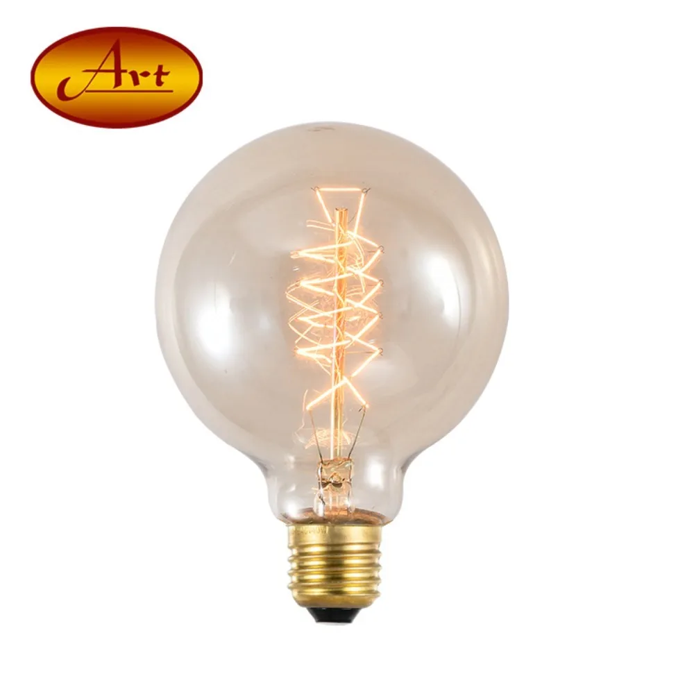 

G95 Crystal Light Bulb Hot E27 2700K 4W 220V Light Bulb Warm Yellow Filament Winding LED Bulb Home Decoration