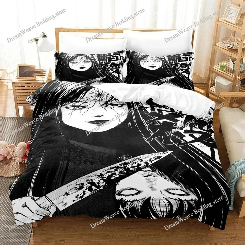 3D Printed Junji Ito Manga Bedding Set Boys Girls Twin Queen Size Duvet Cover Pillowcase Bed Boys Adult Home Textileextile963963 4