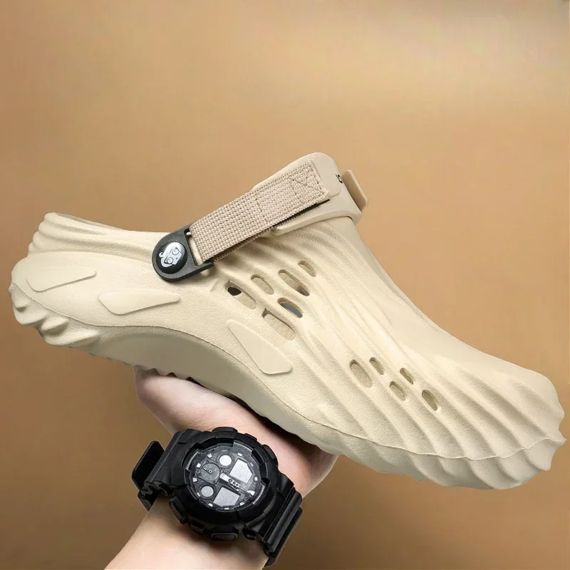 2025 Summer Men's Sandals New Home Garden Shoes Comfortable and Lightweight Men Slippers Non-Slip Soft Bottom Flip Flop Sandals