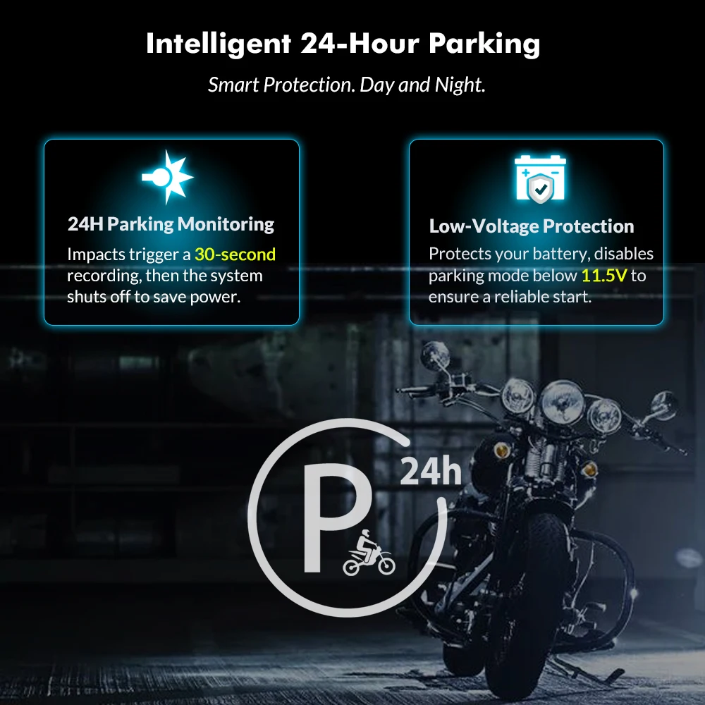 SYS VSYS P6FL Pro Q6L WiFi 전신 방수 2 채널 오토바이 블랙 박스 듀얼 1080P SONY IMX307 풀 HD 150° 광각 렌즈 카메라 레코더 모터사이클 DVR 대시 카메라 GPS 추적 주차 모드가 있는 액션 캠