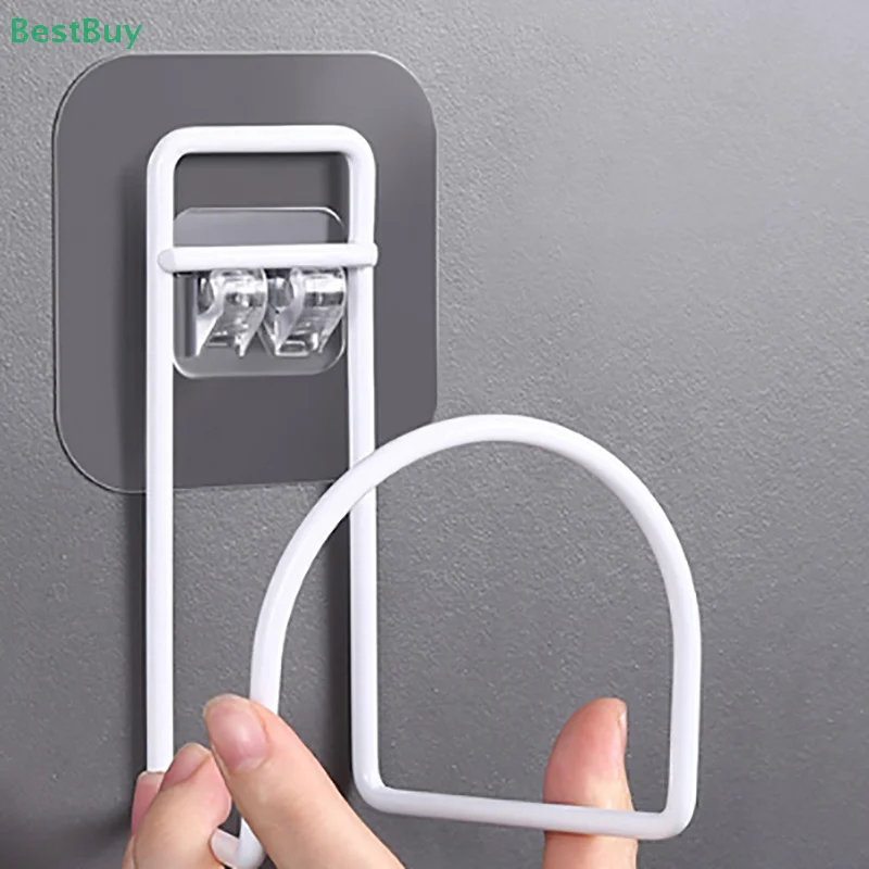 Wall Mounted Helmet Holder Display Stand Hanger Support Rack Punch-free Wall-mounted Storage Rack for Helmet Coats Hats Caps