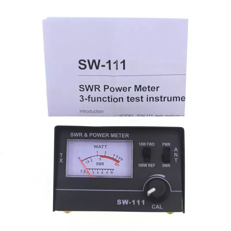 SW-111 100W Handheld RF Signal Measuring Instrument Walkie Talkie Power Meter Antenna Field Strength Detection Tester