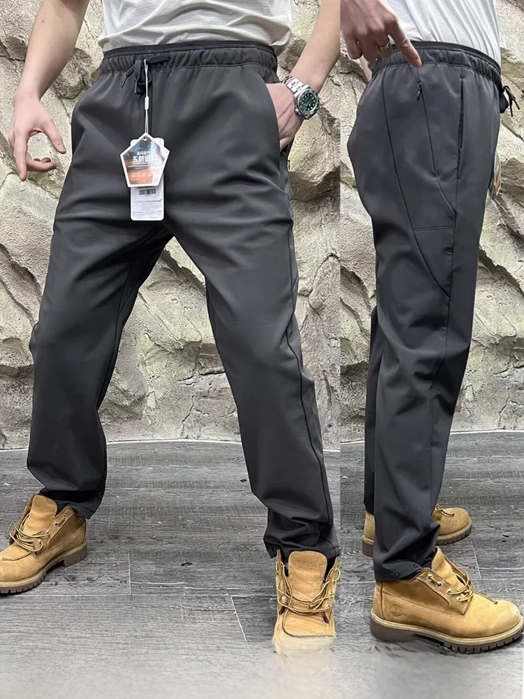 

Outdoor Men's Softell Pants Warm Fce Spor Casual Straight Leg Bumpons Nylon Spandex Blend Winter Comfortable Trousers