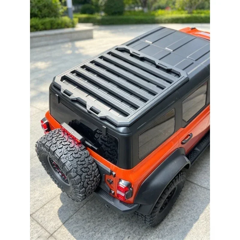 Scale Decoration Roof Rack Cargo Box Side Box Window Visor For KM Bronco Raptor 1/8 RC Crawler Upgrade Accessory Parts