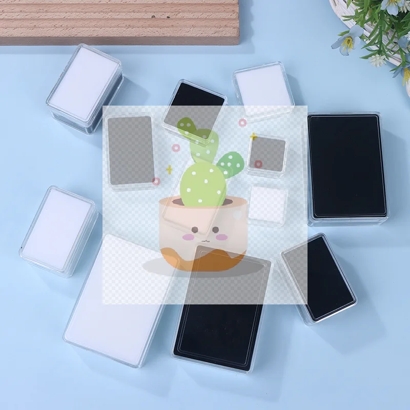 

Прозрачная коробка для демонстрации ювелирных изделий с бриллиантами и поролоновой подушечкой, контейнер для хранения драгоценных камней, органайзер для стеклянных бусин, упаковочная коробка