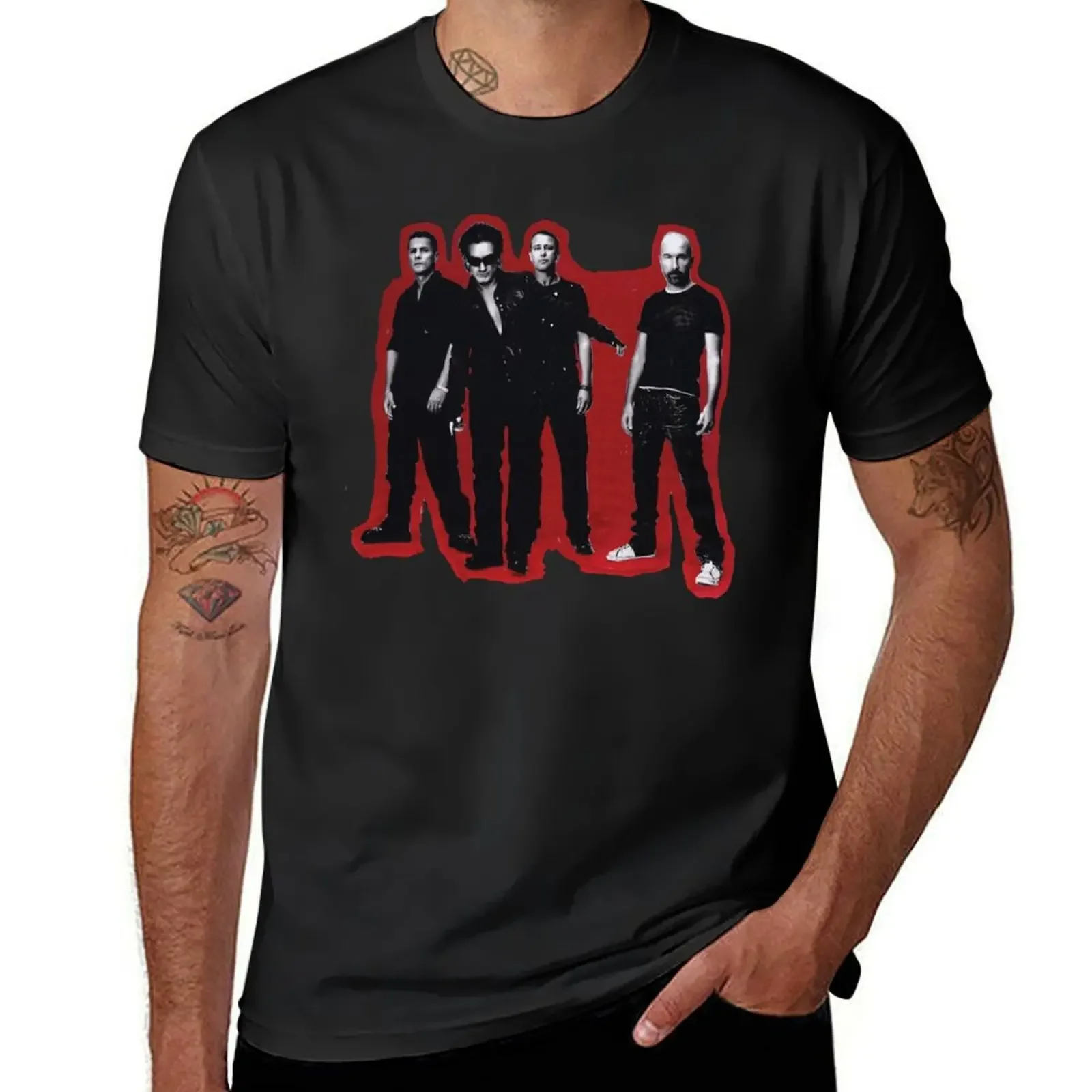 

U2 band T-Shirt vintage anime figures sweat hippie clothes Men's clothing