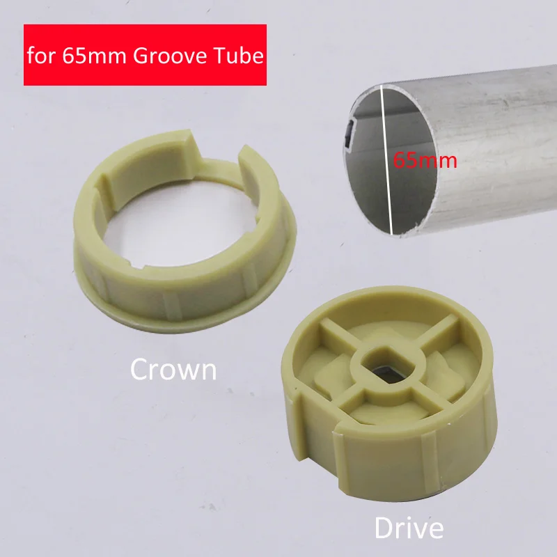 Corona de piezas + 2 adaptadores de accionamiento para persianas enrollables motorizadas, motor tubular para piezas Dooya Tuya, diámetro de 45mm,