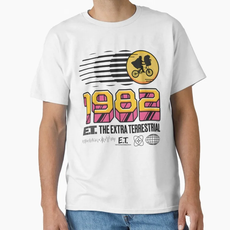 

Character Retro E.T. The Extra Terrestrial gift t shirt Retro Alein Sic-Fi Graphic clothes All size Tops S-6XL 100% cotton tee