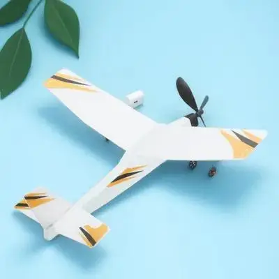 

1 комплект, 1 комплект, комплект самолета с резиновой лентой для сборки, для детей, легкий планер, самолет, материал для летающих самолетов на открытом воздухе