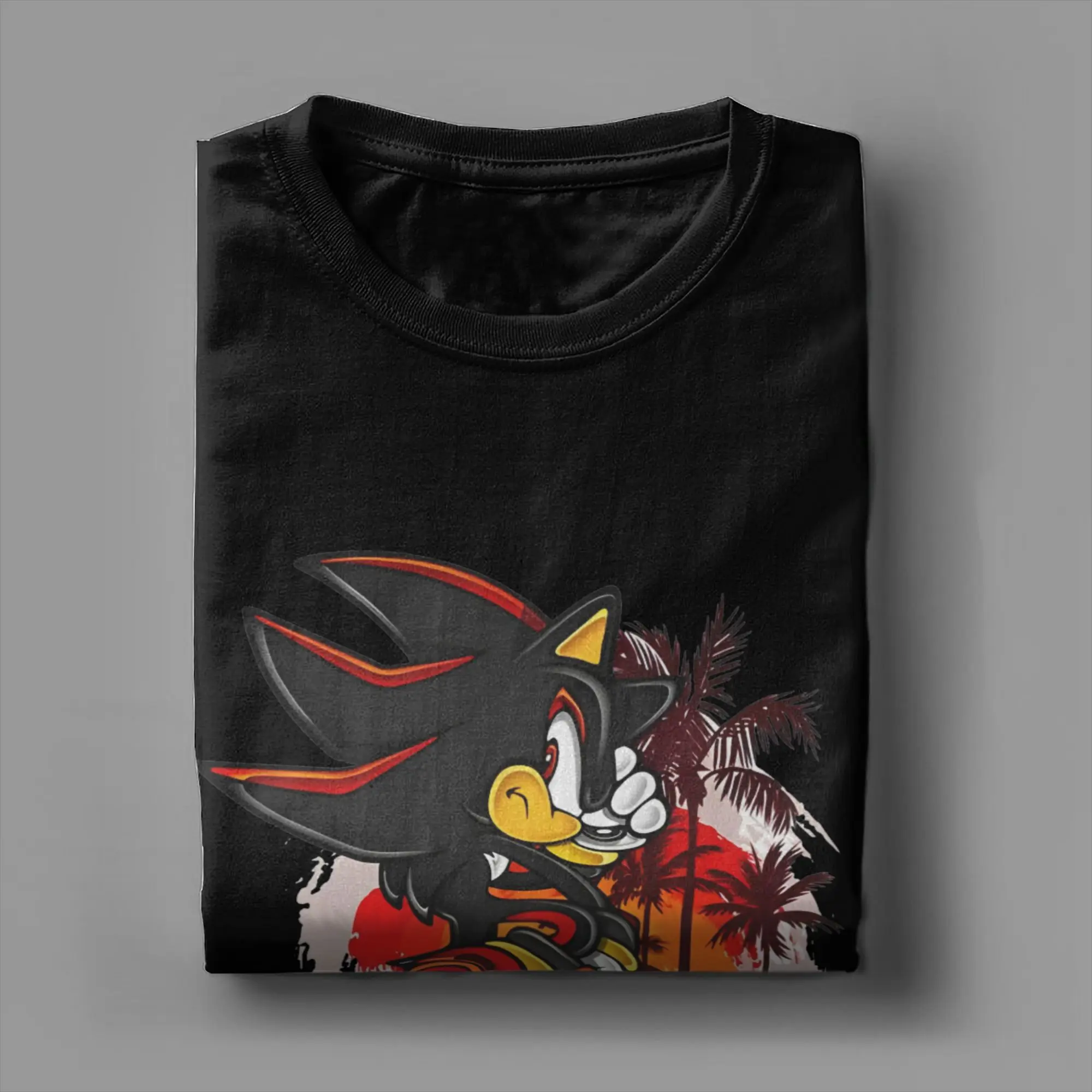 Shadows the hedgehog Graphic Printed T Shirts Men Women Anime Movie 100% Cotton Tee Shirt Clothin