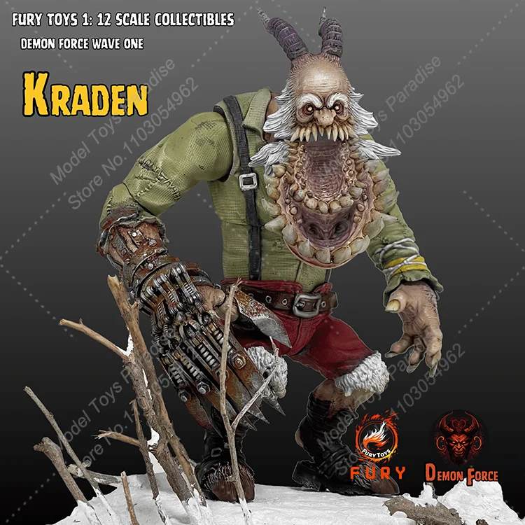 FURY TOYS 1/12 Men Soldier Santa Claus Devil Full Set 7inch Action Figure Collectible Toys Gifts