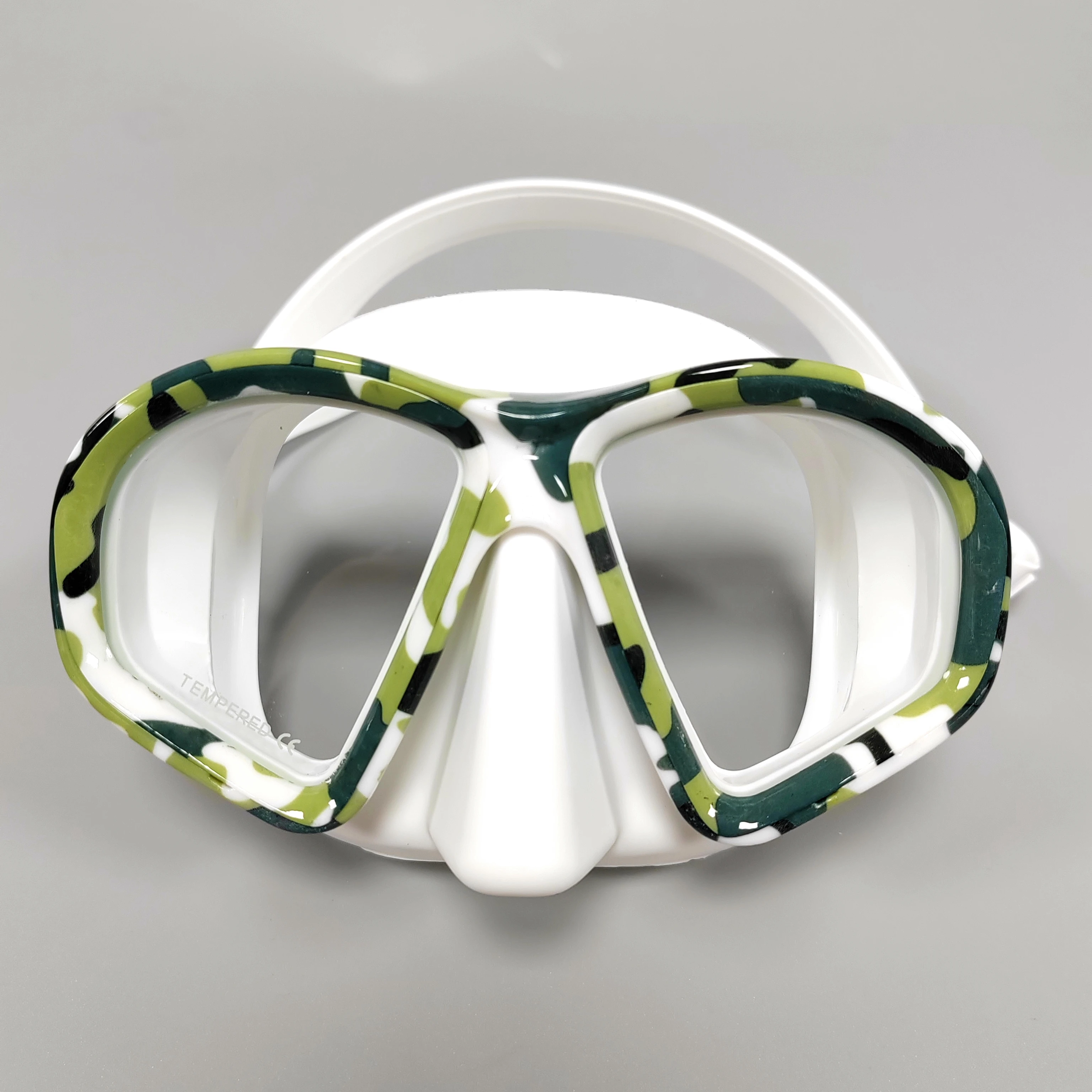 Tauchermaske Tarnfarben Beschlagfrei Harpunenfischen-Ausrüstung Schwimm-Maske – Detail 4