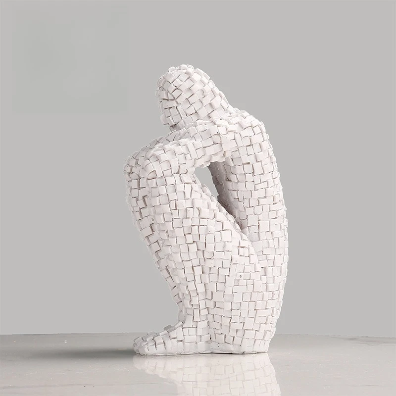 

Современные индивидуальные фигурки, миниатюры, фигурки белого света, миниатюры, абстрактные роскошные домашние декорации Фигурки В Миниатюрах ZY40XBY