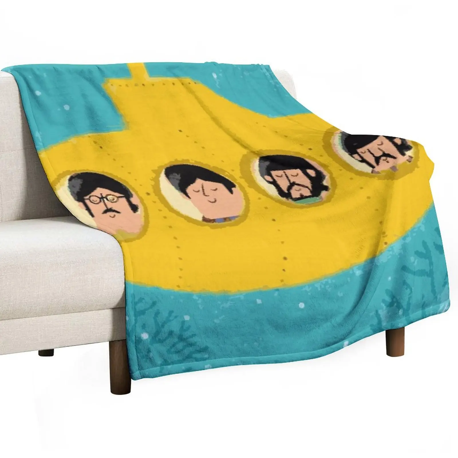 Yellow Throw Blanket Furry cosplay anime Luxury Designer Flannel Hairy Decorative Beds Blankets