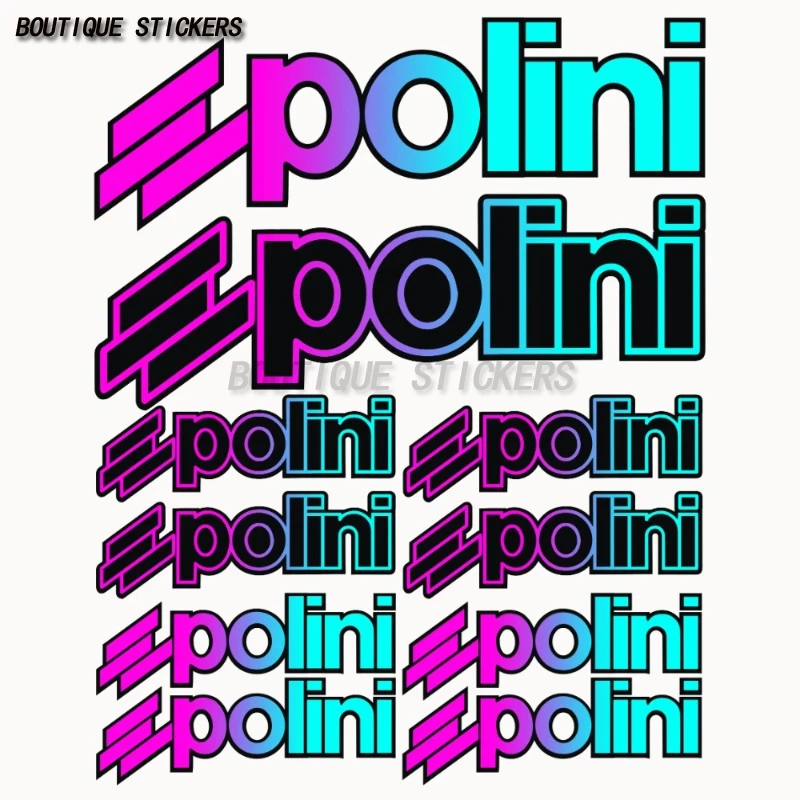 

Creative Car Stickers Set of Compatible with Polini Motorcycle Cars PVC Decal Stickers Waterproof and Sunscreen