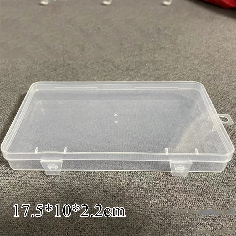 Hot Sale!Large Small Boxes Rectangle Clear Plastic Jewelry Storage Case Container Packaging Box Desk Organizer School Stationery