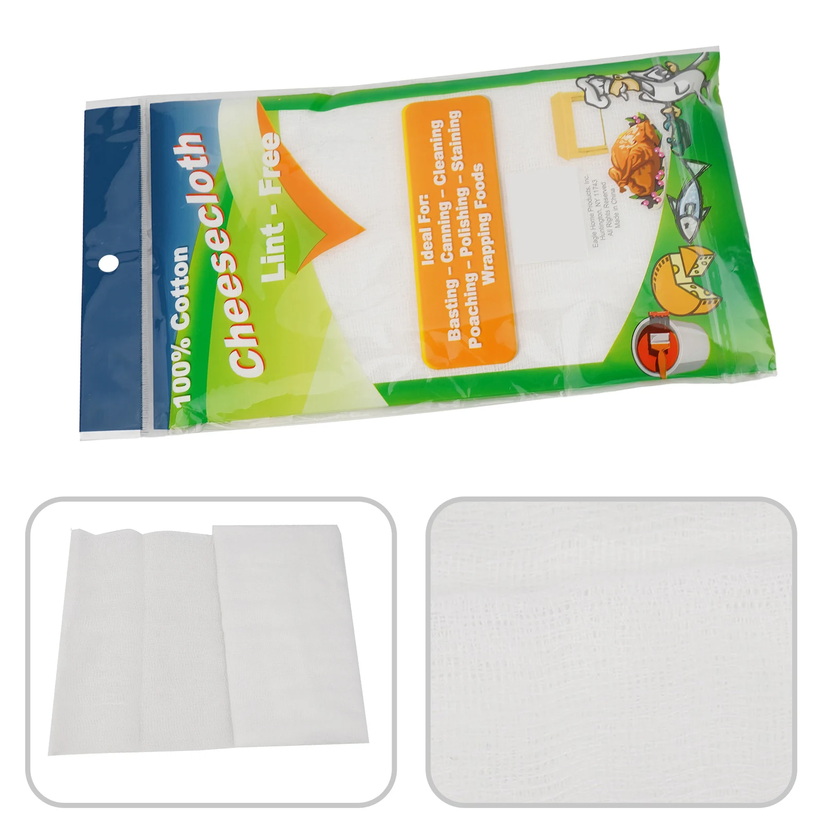 Grade 20 Natural Cotton Cheesecloth 2 Yards for Straining Soft Cheeses Brewing Kombucha and Preparing Flavor Infusions