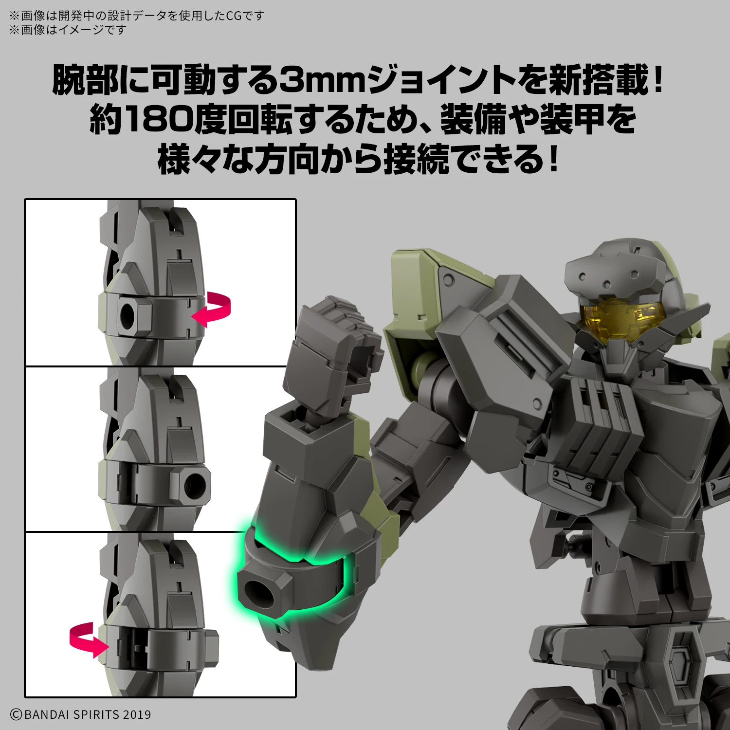 In stock Bandai Original MODEL KIT GUNDAM 30MM 1/144 eEXM-40 IGLIGHT 02 Anime Action Figure Assembly Model Toys For boys