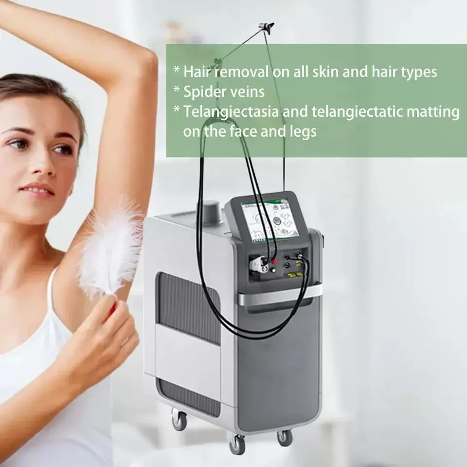 High quality 1064nm painless hair removal Clinic 755NM alexandrite machine