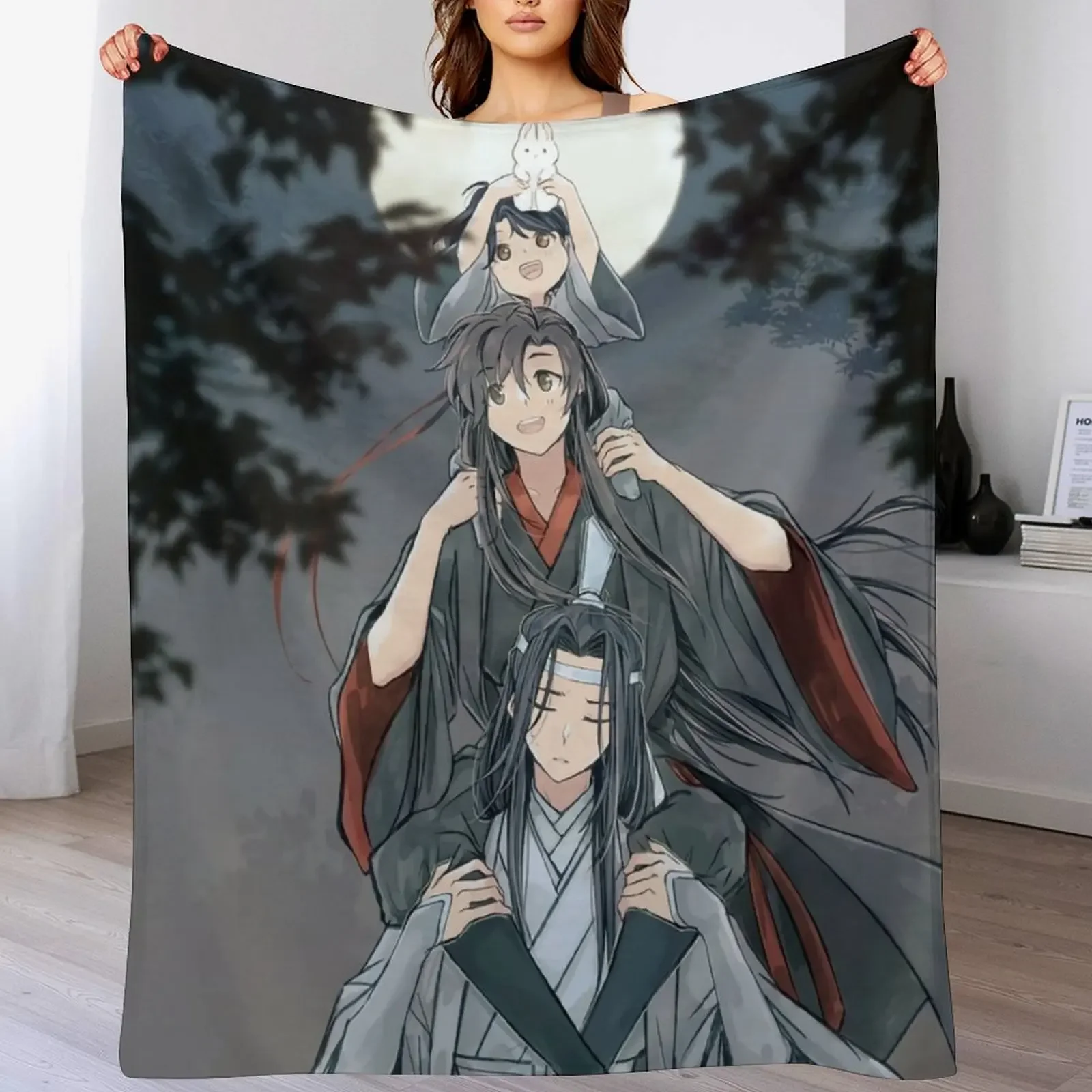 Copia de WangXian The Untamed Throw Blanket Sofa Throw Warm Personalized Gift Blankets