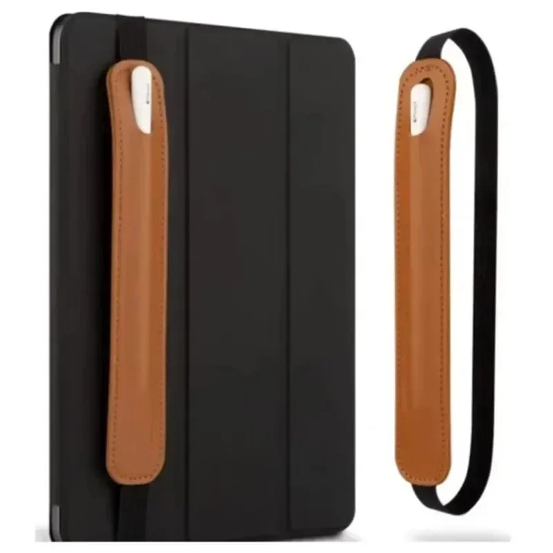 1 Pc Table Pen Case for Apple Luxury PU Leather Elastic Buckle Stylu Pen Storage Bag Simplicity Solid Color Touchscreen Pen Bag