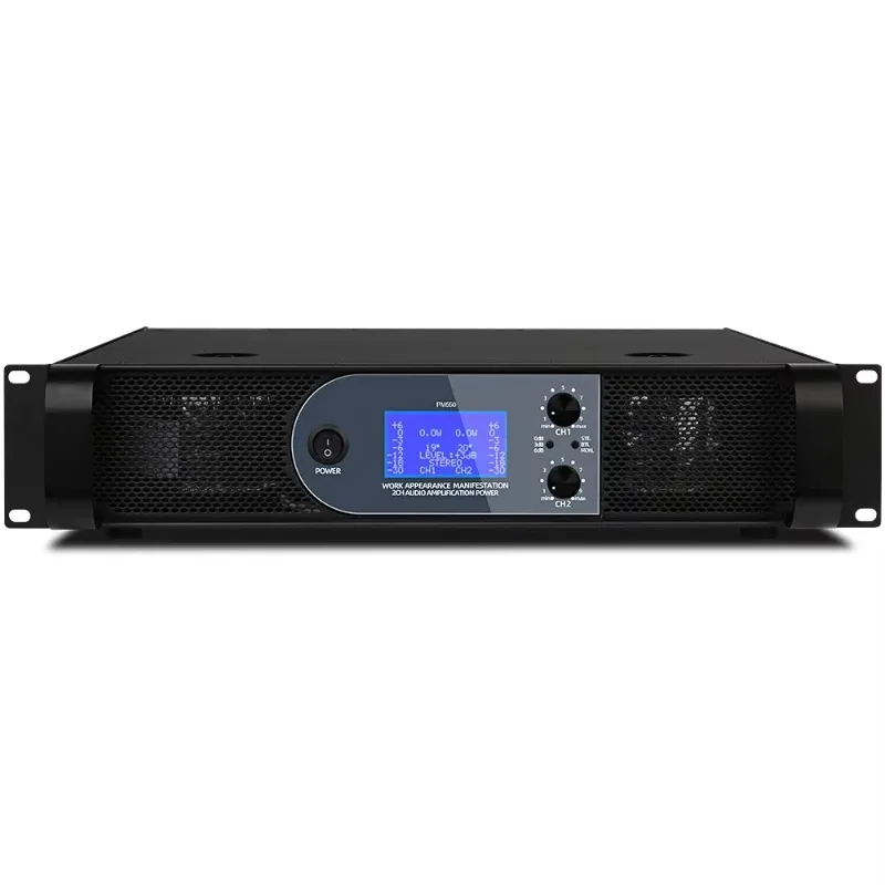 

PM550 550W*2 Power Amplifier 2U Professional High Power Amplifier for Stage