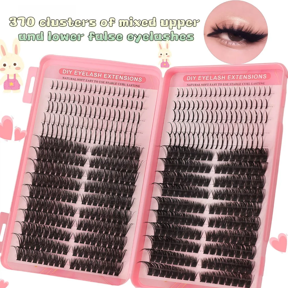DIY Cluster Lashes Single Clump Dense Super Soft High Capacity Grafting Lazy Segmented Eyelash Extension Realistic False LashKit