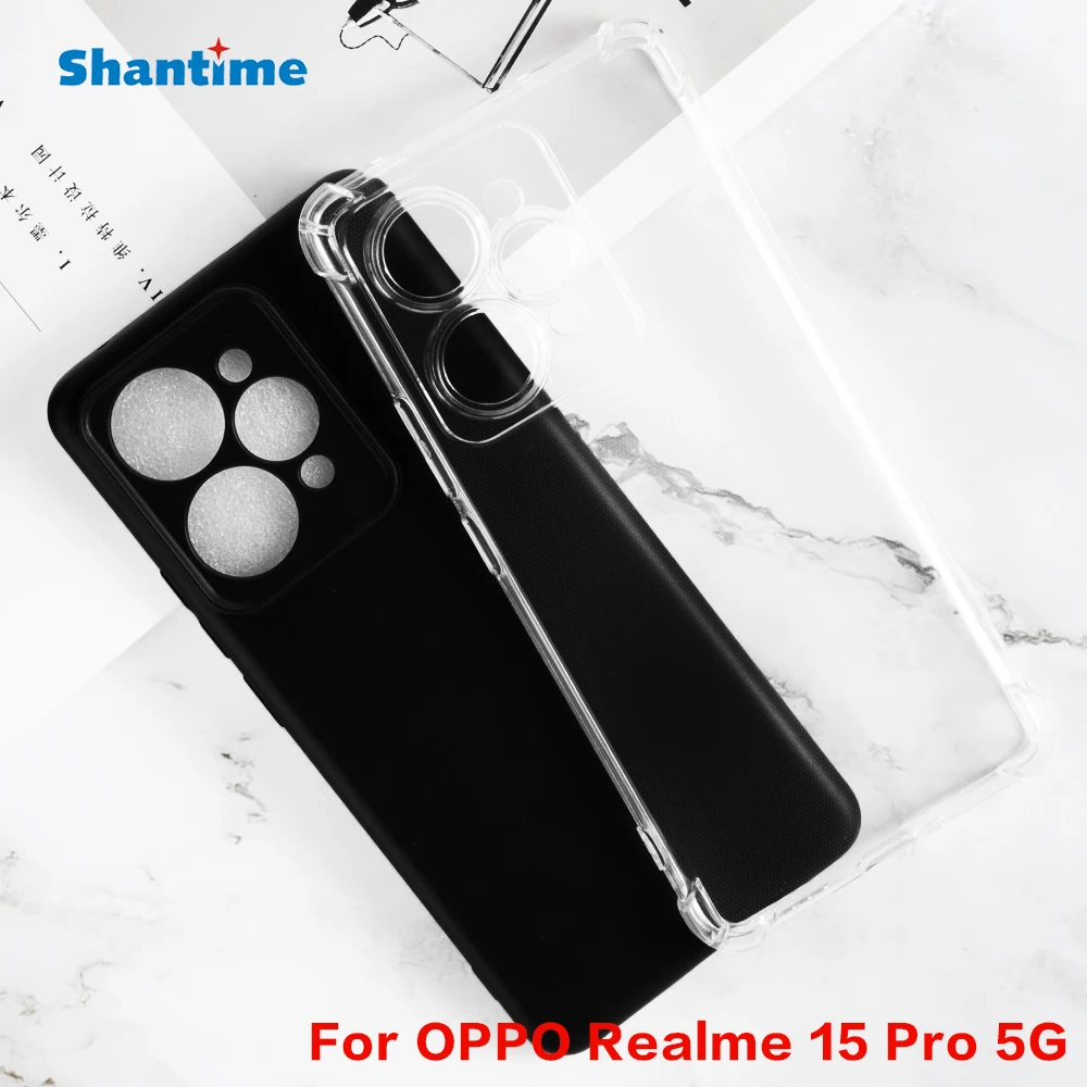 ل ممن لهم Realme 15 برو 5G جل بودنغ سيليكون الهاتف واقية الظهر شل لينة حافظة من البولي يوريثان