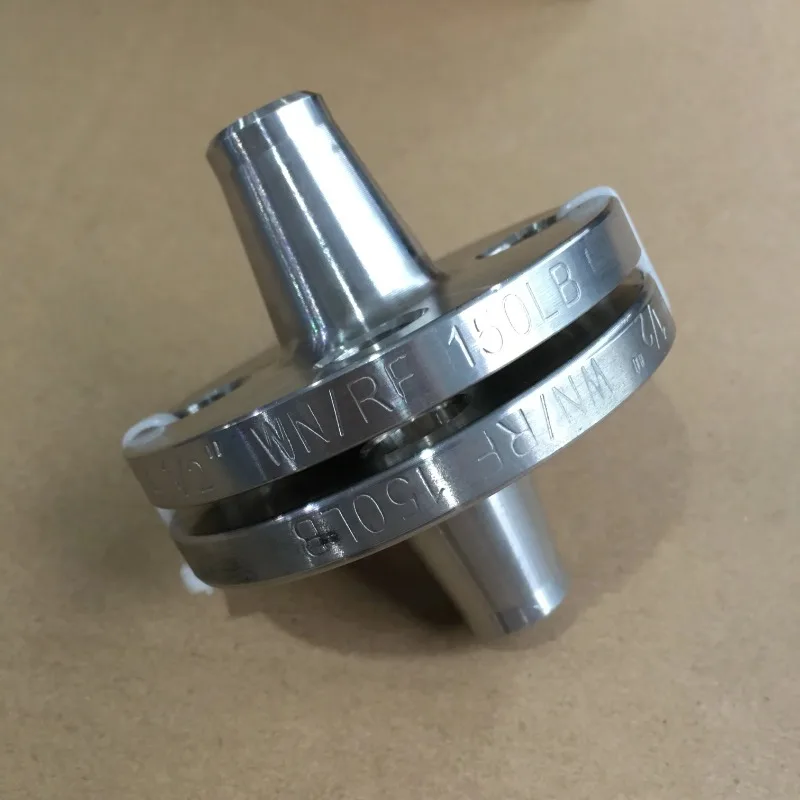 DN100 الفولاذ المقاوم للصدأ 316L PN-16 شفة رقبة ملحومة طويلة #5