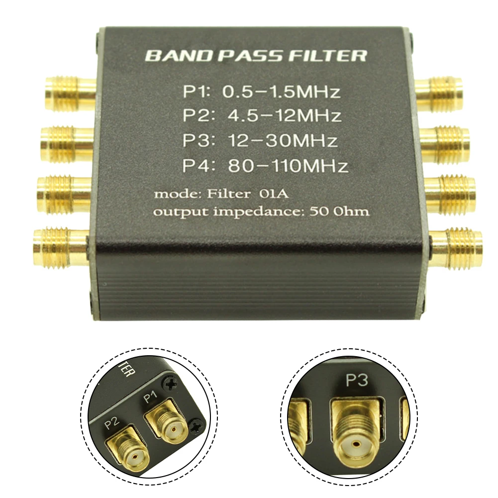 

48.5x45x18mm 4-PASS Filters Aluminum Radio Accessory High Impedance Amp Aluminum Construction Anti-static Packaging