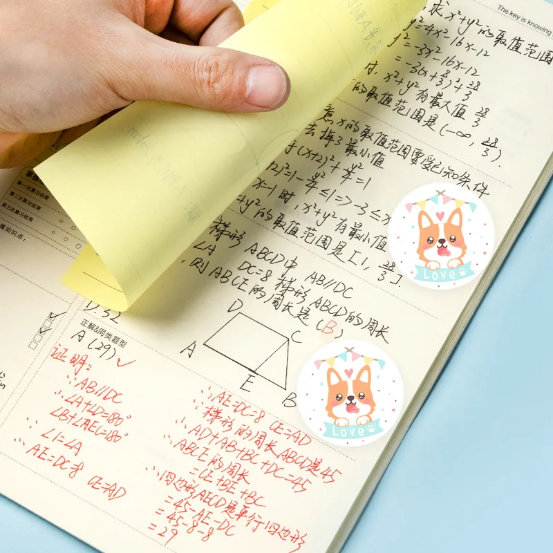 500 Buah Lucu Corgi Hewan Stiker untuk Anak-anak TK Sekolah Dorongan Siswa Permainan Mainan Hadiah Label Stiker